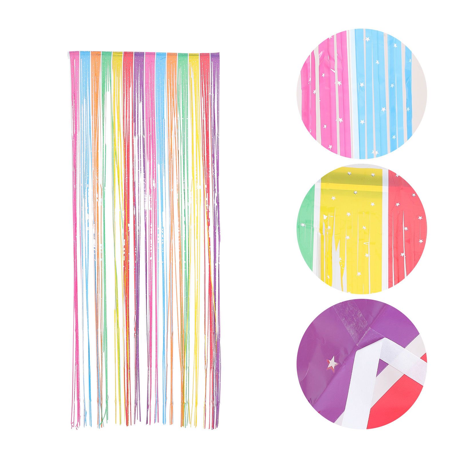 2pcs Streamer Backdrop Colorful Streamers for Wedding Birthday Party  Decoration 